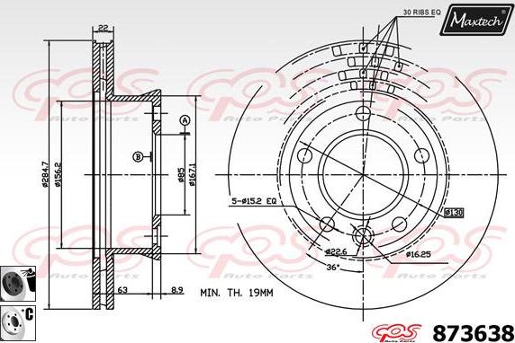 Maxtech 70160101 - Комплект направляючої гільзи autocars.com.ua