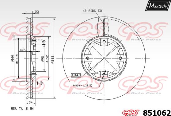 Maxtech 70160174 - Комплект направляючої гільзи autocars.com.ua