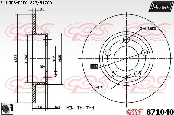 Maxtech 70160179 - Комплект направляющей гильзы autodnr.net