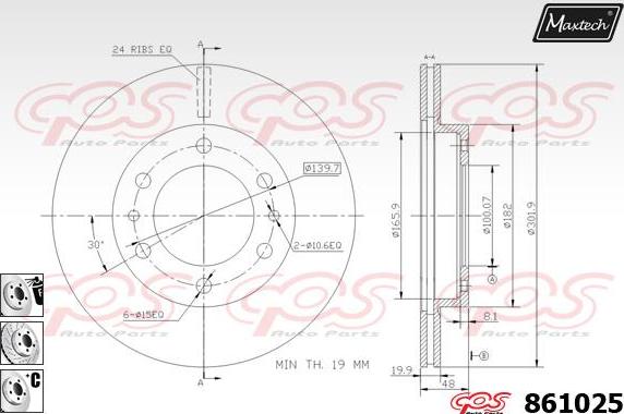 Maxtech 72944021 - Поршень, корпус скоби гальма autocars.com.ua