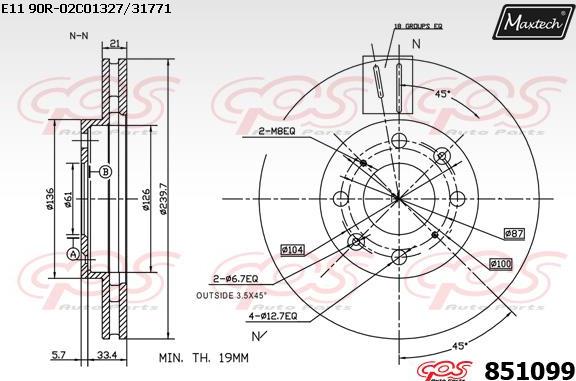 Maxtech 70200020 - Ремкомплект, гальмівний супорт autocars.com.ua