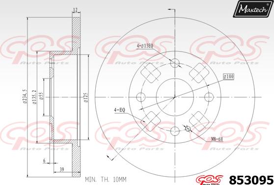 Maxtech 70200119 - Ремкомплект, гальмівний супорт autocars.com.ua