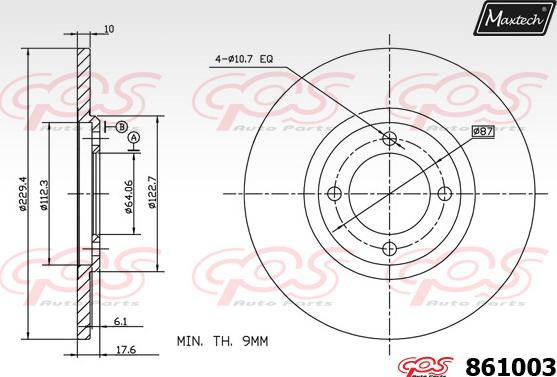 Maxtech 70200165 - Ремкомплект, тормозной суппорт autodnr.net