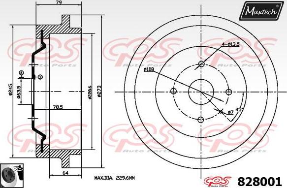 Maxtech 70200177 - Ремкомплект, гальмівний супорт autocars.com.ua