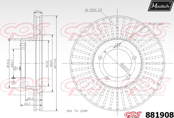 Maxtech 70200178 - Ремкомплект, тормозной суппорт autodnr.net