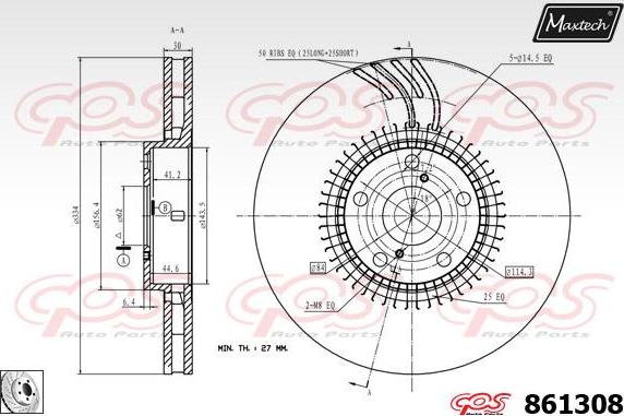 Maxtech 70200185 - Ремкомплект, гальмівний супорт autocars.com.ua