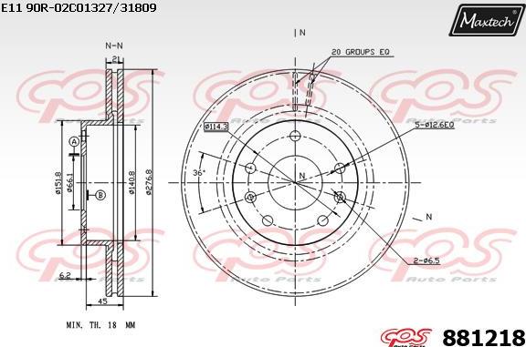 Maxtech 70200187 - Ремкомплект, тормозной суппорт autodnr.net