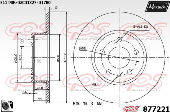 Maxtech 70200197 - Ремкомплект, гальмівний супорт autocars.com.ua