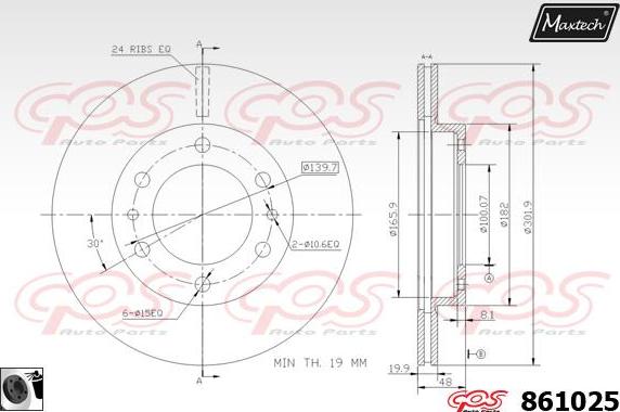 Maxtech 70200233 - Ремкомплект, гальмівний супорт autocars.com.ua