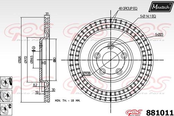 Maxtech 70200235 - Ремкомплект, тормозной суппорт autodnr.net