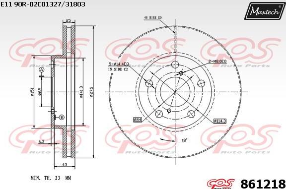 Maxtech 70200241 - Ремкомплект, тормозной суппорт autodnr.net