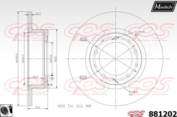 Maxtech 70200269 - Ремкомплект, гальмівний супорт autocars.com.ua