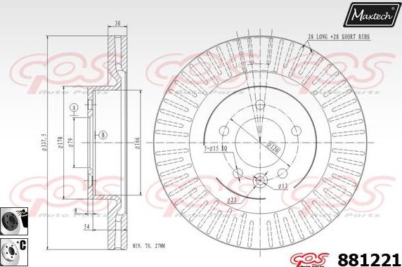 Maxtech 70200337 - Ремкомплект, гальмівний супорт autocars.com.ua