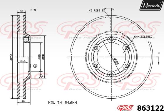 Maxtech 70200372 - Ремкомплект, гальмівний супорт autocars.com.ua