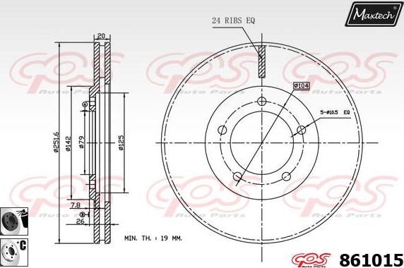 Maxtech 70200396 - Ремкомплект, тормозной суппорт autodnr.net