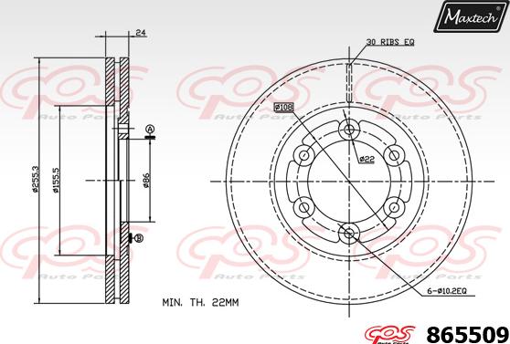 Maxtech 70200432 - Ремкомплект, гальмівний супорт autocars.com.ua