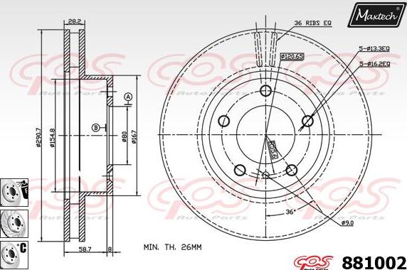 Maxtech 70200477 - Ремкомплект, гальмівний супорт autocars.com.ua