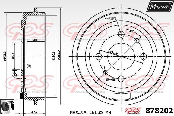 Maxtech 70200478 - Ремкомплект, гальмівний супорт autocars.com.ua