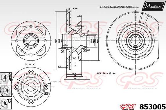 Maxtech 70200549 - Ремкомплект, гальмівний супорт autocars.com.ua