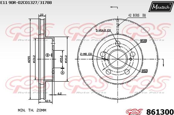 Maxtech 70200568 - Ремкомплект, гальмівний супорт autocars.com.ua