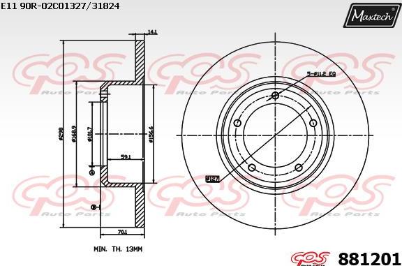 Maxtech 70200599 - Ремкомплект, гальмівний супорт autocars.com.ua