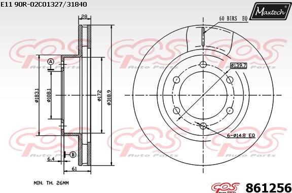 Maxtech 70200607 - Ремкомплект, гальмівний супорт autocars.com.ua