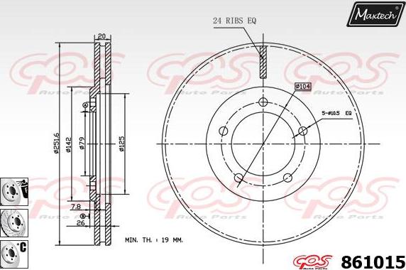 Maxtech 70200649 - Ремкомплект, гальмівний супорт autocars.com.ua