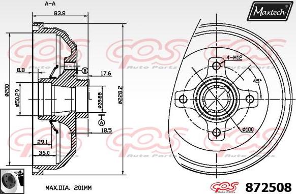 Maxtech 70200664 - Ремкомплект, гальмівний супорт autocars.com.ua