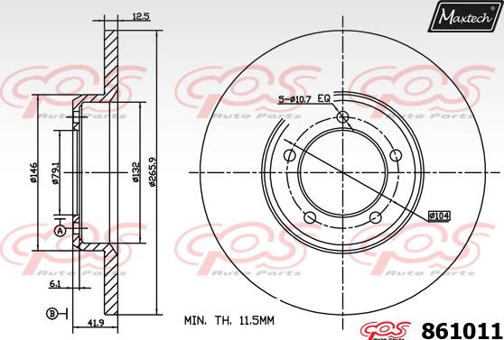 Maxtech 70200672 - Ремкомплект, гальмівний супорт autocars.com.ua