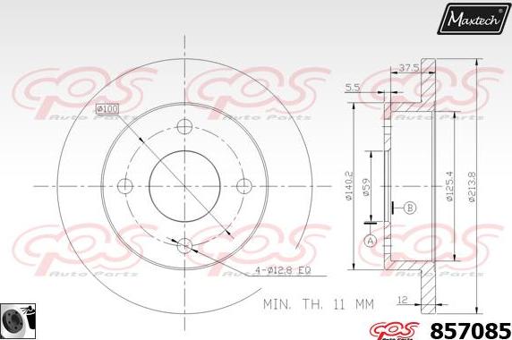 Maxtech 70200684 - Ремкомплект, гальмівний супорт autocars.com.ua