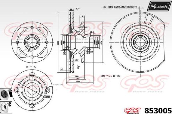 Maxtech 70200730 - Ремкомплект, гальмівний супорт autocars.com.ua