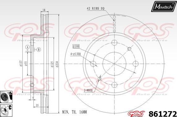 Maxtech 70200776 - Ремкомплект, гальмівний супорт autocars.com.ua