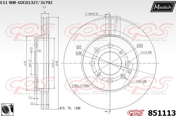 Maxtech 70200819 - Ремкомплект, тормозной суппорт autodnr.net