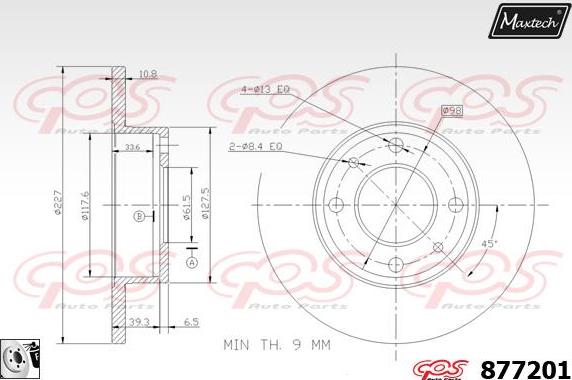 Maxtech 70200828 - Ремкомплект, гальмівний супорт autocars.com.ua