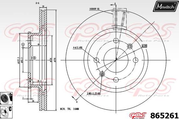 Maxtech 70203045 - Ремкомплект, тормозной суппорт autodnr.net