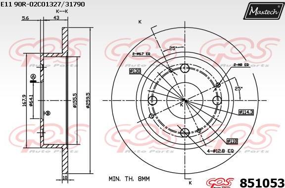 Maxtech 72928001 - Поршень, корпус скоби гальма autocars.com.ua