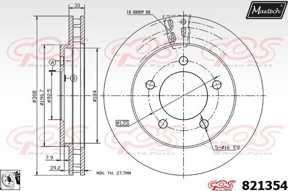 Maxtech 72930008 - Поршень, корпус скоби гальма autocars.com.ua