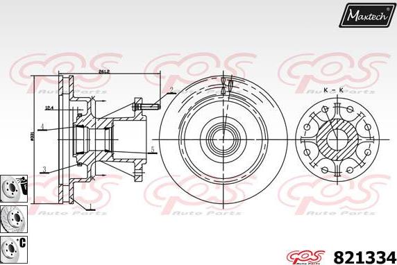 Maxtech 72932009 - Поршень, корпус скоби гальма autocars.com.ua