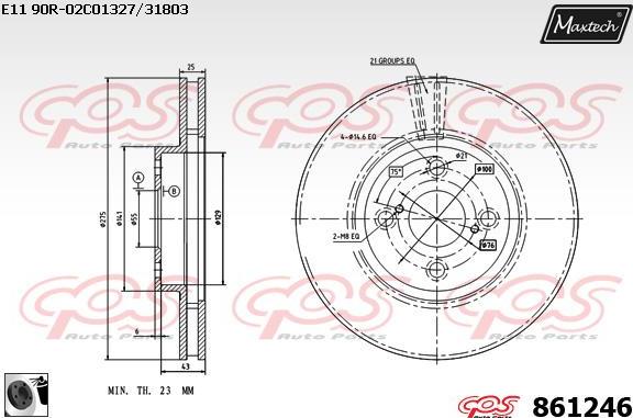 Maxtech 72934001 - Поршень, корпус скоби гальма autocars.com.ua