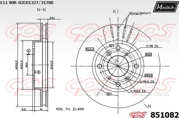 Maxtech 72934007 - Поршень, корпус скоби гальма autocars.com.ua