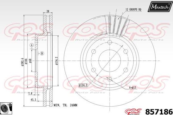 Maxtech 72935011 - Поршень, корпус скоби гальма autocars.com.ua