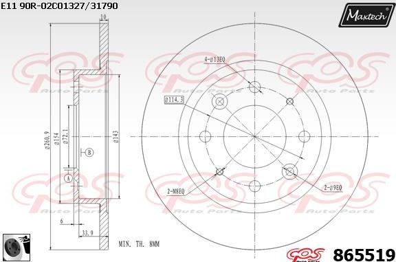 Maxtech 72936002 - Поршень, корпус скоби гальма autocars.com.ua