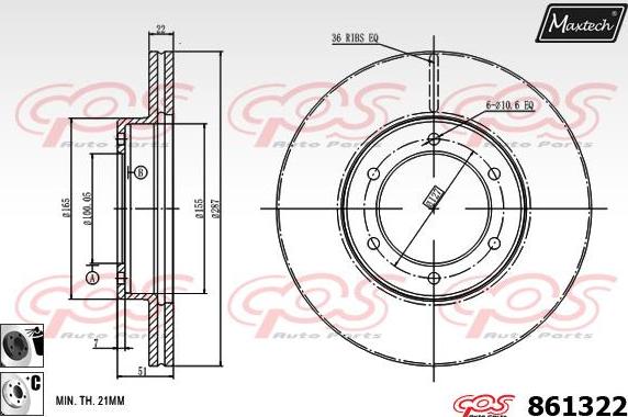 Maxtech 72938017 - Поршень, корпус скобы тормоза autodnr.net