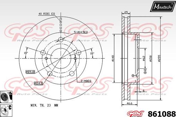 Maxtech 72938028 - Поршень, корпус скобы тормоза autodnr.net