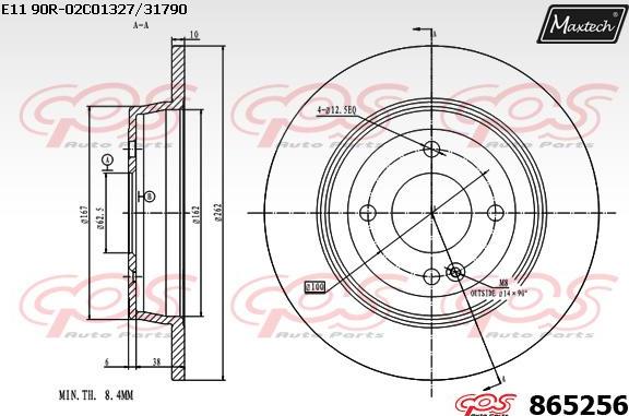 Maxtech 72938033 - Поршень, корпус скоби гальма autocars.com.ua