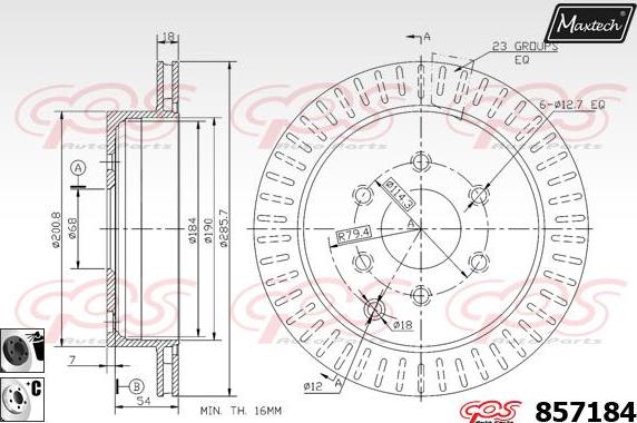 Maxtech 72940025 - Поршень, корпус скоби гальма autocars.com.ua