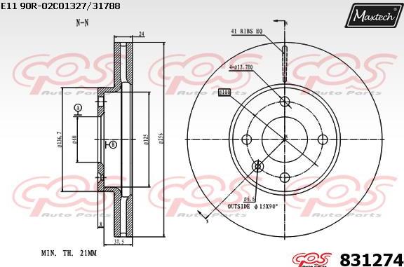 Maxtech 72940030 - Поршень, корпус скоби гальма autocars.com.ua