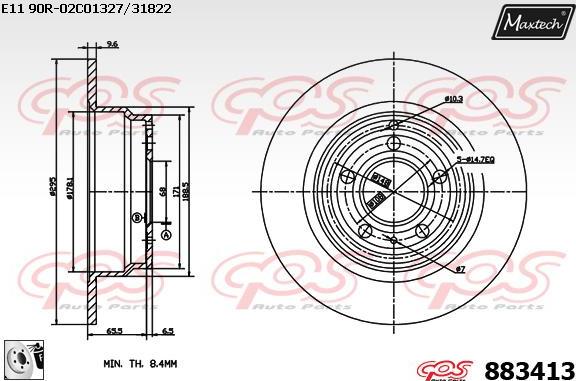 Maxtech 72941007 - Поршень, корпус скоби гальма autocars.com.ua