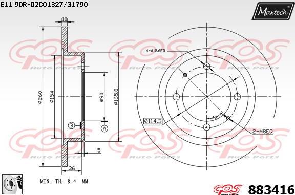 Maxtech 72941009 - Поршень, корпус скоби гальма autocars.com.ua