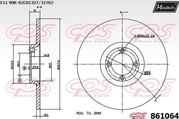 Maxtech 72942003 - Поршень, корпус скоби гальма autocars.com.ua